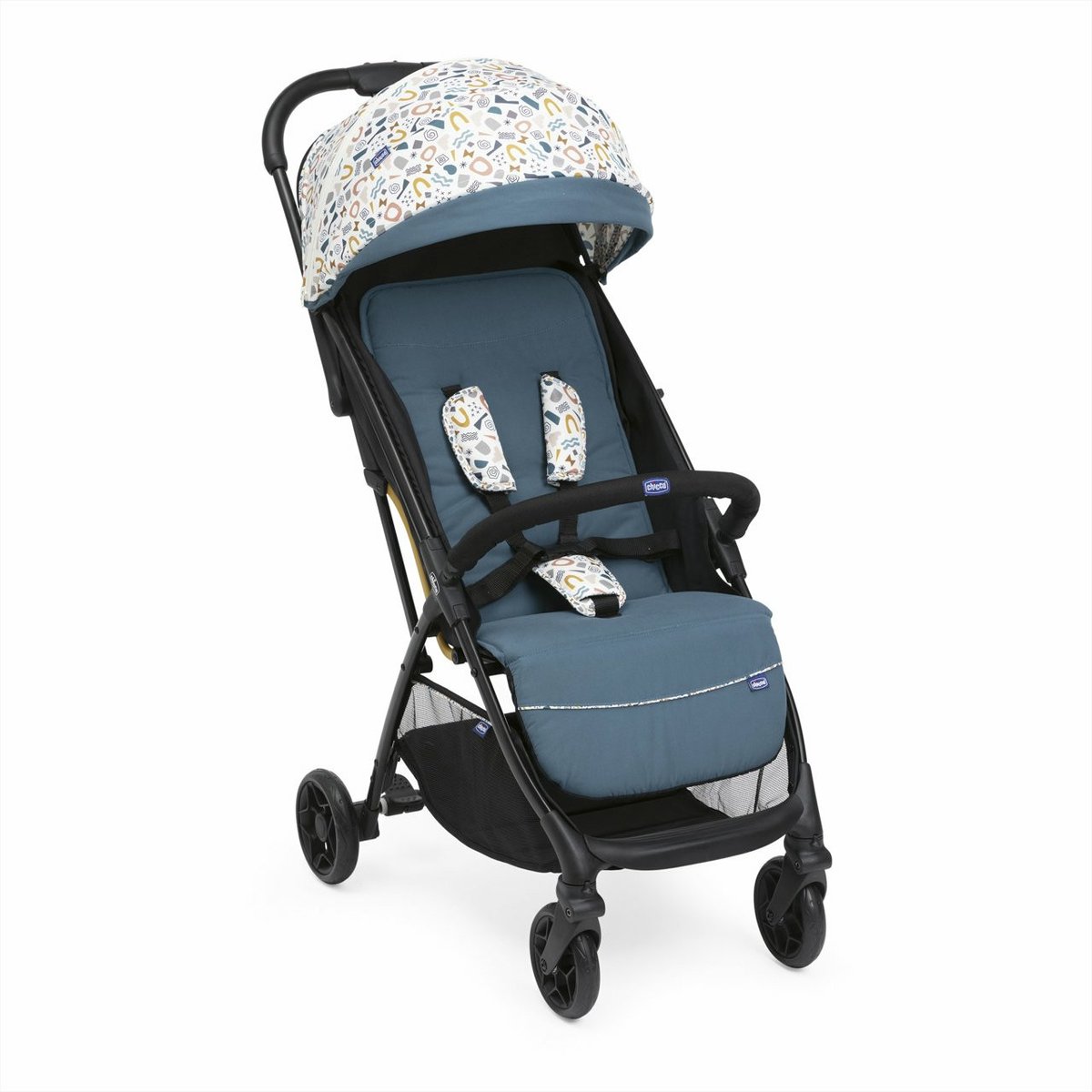 Passeggino Chicco Glee Joyful Teal Portata 22 kg Chiusura Automatica + Parapioggia