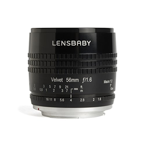 Lensbaby - Velvet 56 - für Nikon F - Weich und samtig - Perfekt für Makro und Porträts - Glow-Effekt