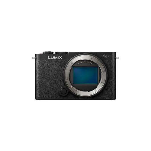 Panasonic Lumix DC-S9E-K Spiegellose Vollformatkamera, Open Gate Vlogging, 24,2 MP, 6K/4K, 779-Punkt-PDAF, Bildstabilisierung, LUT, 180°-Flexibler-Monitor, 5 GHz WLAN, Schwarz, Kameragehäuse