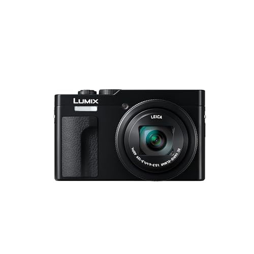 Panasonic LUMIX DC-TZ99E-K Kompakte Travel Zoom Kamera, Leica DC-Objektiv, 30-facher Zoom, 24-720mm, 20,3 MP, OIS, 4K 30p Video, 7,6cm klappbarer Monitor, WLAN, Bluetooth, Schwarz