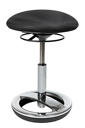 Topstar Bürohocker Sitness Bob Alu poliert schwarz