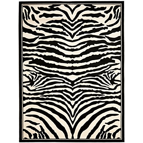 SAFAVIEH Traditionell Teppich für Wohnzimmer, Esszimmer, Schlafzimmer - Lyndhurst Collection, Kurzer Flor, Silber und Elfenbein, 183 X 274 cm