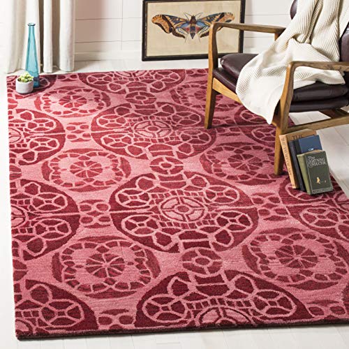 SAFAVIEH Traditionell Teppich für Wohnzimmer, Esszimmer, Schlafzimmer - Wyndham Collection, Kurzer Flor, Rot, 244 X 305 cm