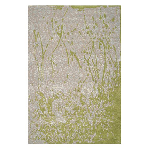 SAFAVIEH Traditionell Teppich für Wohnzimmer, Esszimmer, Schlafzimmer - Bella Collection, Kurzer Flor, Silber, 122 X 183 cm