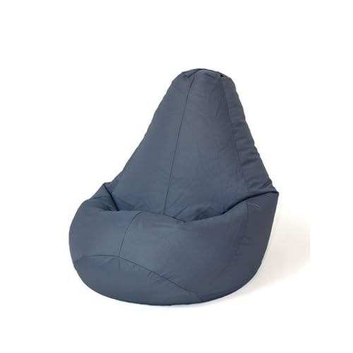 GO GIFT Sitzsack, Grau, 130 x 90 cm, Birne