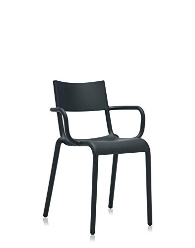 Kartell Generic A Armlehnstuhl, Plastik, Schwarz, 79 x 52.5 x 52 cm