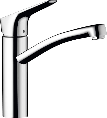 hansgrohe Küchenarmatur MyCube, Wasserhahn Küche mit Auslauf Höhe 160 mm, wassersparend, 360° drehbar, 1 Strahlart, Chrom