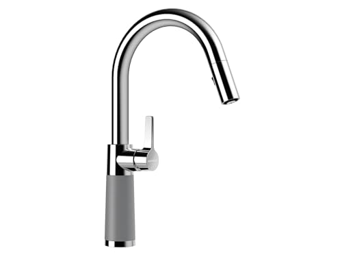 SCHOCK Küchenarmatur SC-520 Croma – Hochdruck Armatur CRISTALITE mit ausziehbarer Schlauch-Brause und Standard Norm-Anschlüssen