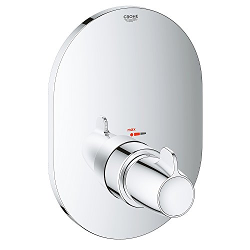 GROHE Grohtherm Special Thermostat Zentralarmatur (ergonomischer Flügelgriff, voreinstellbarer Sicherheitsendanschlag zwischen 35°C und 43°C, langlebig), chrom, 29096000