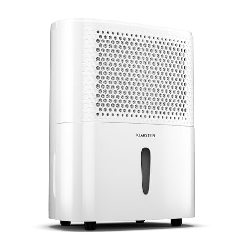 Klarstein DryFy 10L Luftentfeuchter - 240W, 10L/Tag, 1.8L Tank, 42dB Leise, Automatische Entfeuchtung, Timer, für Räume bis 12m², Entfeuchter Elektrisch, Raumentfeuchter, Schwarz