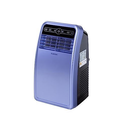 Klarstein Mobile Klimaanlage mit Abluftschlauch, 4-in-1 Klimagerät mit Ventilator, Luftentfeuchter & Nachtmodus, Kleine & Portable Klimaanlage für Wohnung & Büro, App-Steuerung, 7000 BTU