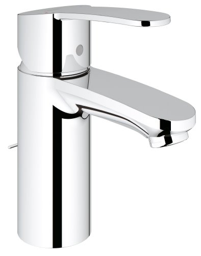 Grohe Eurostyle C Einhand-Waschtischbatterie, Kette statt Zugstange, reduzierter Wasserverbrauch 3355720E Silber