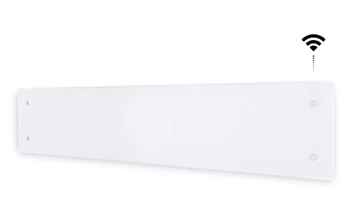 Adax CLea L - Intelligente Wifi Wandkonvektor - 600W, Weiß | Elektroheizung Wandmontage | Elektroheizkörper - Höhe 222mm | Smartphone-Steuerung | LCD-Anzeige | Heizung Elektrisch | KWT | IP24C