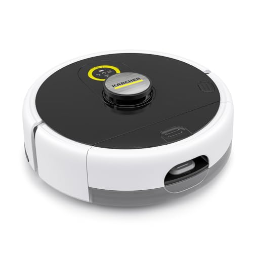 Kärcher Wischroboter RCF 3, smarte App-Steuerung, LiDAR-Laser-Navigation, Kartierung, Raum- und Hinderniserkennung, 120 min. Laufzeit, für Hartböden, Weiss