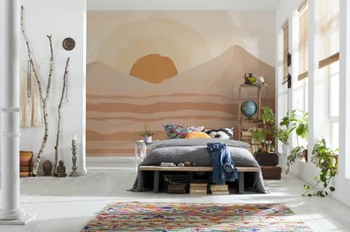 Komar Vlies Fototapete Sabbia - Wohnzimmer, Schlafzimmer, Sand, Wüste, Dekoration, Tapete, Größe: 400 x 280 cm (Breite x Höhe) - 8 Bahnen - Bahnbreite 50 cm