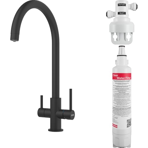 Franke 160.0702.681, Küchenarmatur für gefiltertes Wasser Lina Clear Water, Matte black