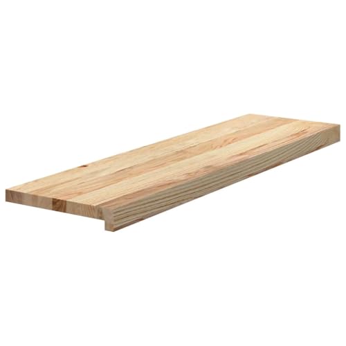 vidaXL Treppenstufen 8 STK. Unbehandelt 90x25x2 cm Massivholz Eiche, Treppenstufe für Holztreppen, Treppenstufe Holz, Fenstersims, Treppenstufe Eiche