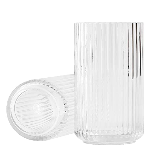 Lyngby Porcelæn Vase H31 cm Lyngby aus mundgeblasenem Glas zeitlos, klar