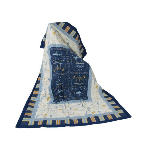 Bassetti OPLONTIS Plaid, Blau, 135x190 cm