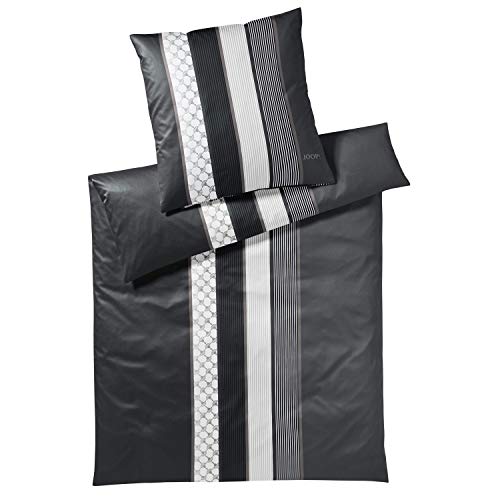 Joop! Bettwäsche Cornflower Stripes deep Stone 1 Bettbezug 155 x 220 cm + 1 Kissenbezug 80 x 80 cm