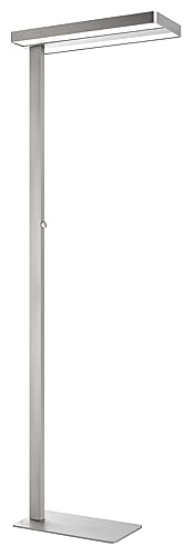 Unilux LED Stehleuchte Lixus metallgrau Up & Down 68W 7492lm Neutralweiß 4000K dimmbar
