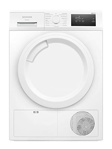 Siemens WT43H003 Wärmepumpentrockner für 7 kg Wäsche, iQ300, 243 kWh pro Jahr, autoDry, Outdoor-Programm, Weiß