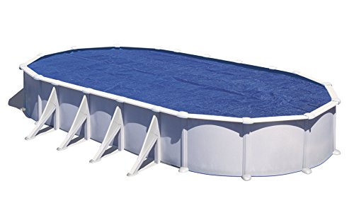 Gre CPROV1020 - Sommerabdeckung für ovale Pools von 1000 x 550 cm, Farbe Blau