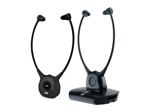 CGV Dolfin Onyx Duo Kopfhörer für Stereo-Audio, TV/HiFi, kabellos