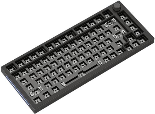 Glorious Gaming GMMK PRO 75% Barebones (Frame Only) – Modulares mechanisches Gaming-Keyboard, 1,5 kg schwer, RGB, voll anpassbar, unterstützt 5-polige Schalter, Amerikanisch/ANSI Layout - Schwarz