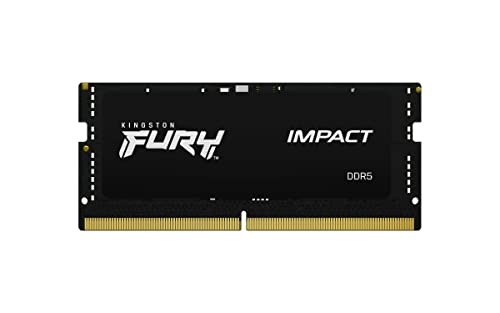 Kingston FURY Impact XMP 16GB 6000MT/s DDR5 CL38 SODIMM Gaming Speicher für Laptop Einzelnes Modul - KF560S38IB-16
