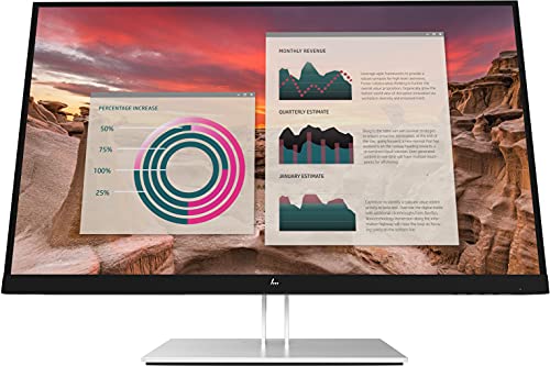 HP E27u G4 Monitor 68,6 cm (27 Zoll) 2560 x 1440 Pixel Quad HD Schwarz, Silber