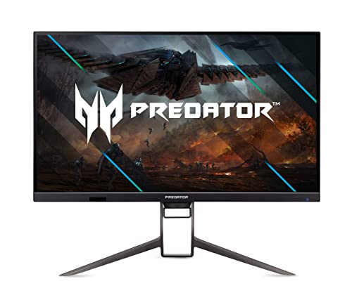 Acer Predator XB323QUNV Gaming Monitor 31,5 Zoll (80 cm Bildschirm) WQHD, 170Hz OC, 144Hz, 1ms (G2G), 2xHDMI 2.0, DP 1.2, höhenverstellbar, DP AdaptiveSync, HDMI VRR