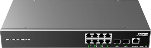Grandstream GWN7801P Switch 8xGbE PoE 2xSFP 120W