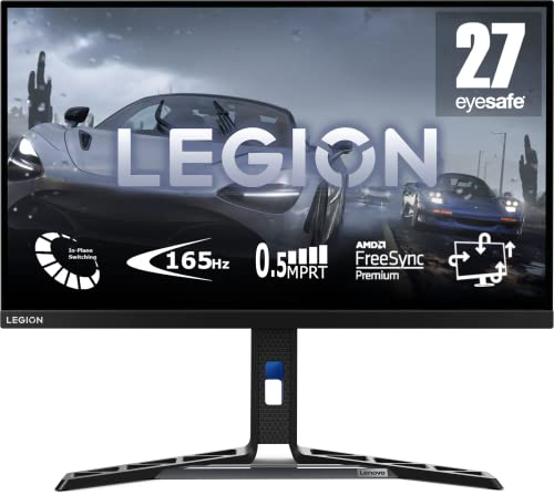 Lenovo Legion Y27-30 | 27" Full HD Gaming Monitor | 1920x1080 | 180Hz | 400 nits | 0,5ms Reaktionszeit | HDMI | DisplayPort | AMD FreeSync | schwarz