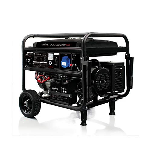Tecnoware Elektrischer Generator 9200VA - Einphasig 230 Vac, 50 Hz - mit Benzin betriebener Verbrennungsmotor (Tankkapazität 25 L) - Manuelle Einschaltung