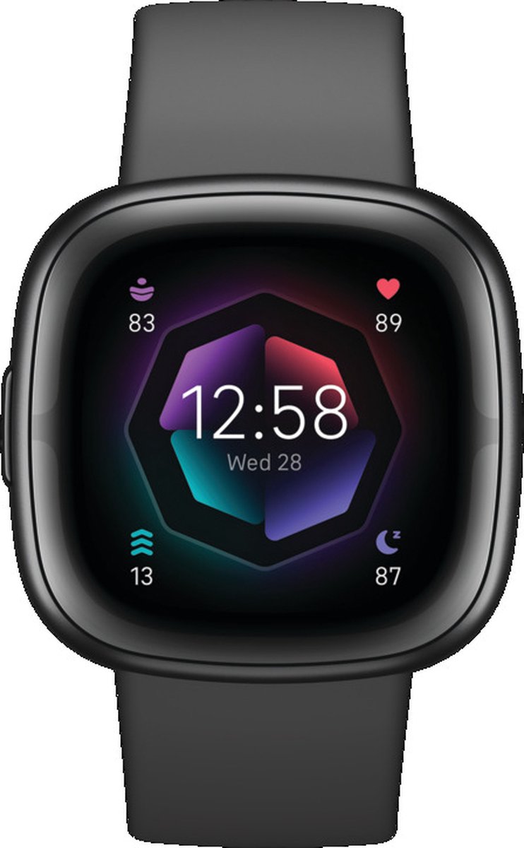Fitbit Sense 2 in Shadow Grey | Smartwatch | EDA-SENSOR FÜR STRESSMANAGEMENT | EKG-FUNKTION | AKKU FÜR 6+ TAGE & SCHNELLES LADEN | 40+ TRAININGSMODI