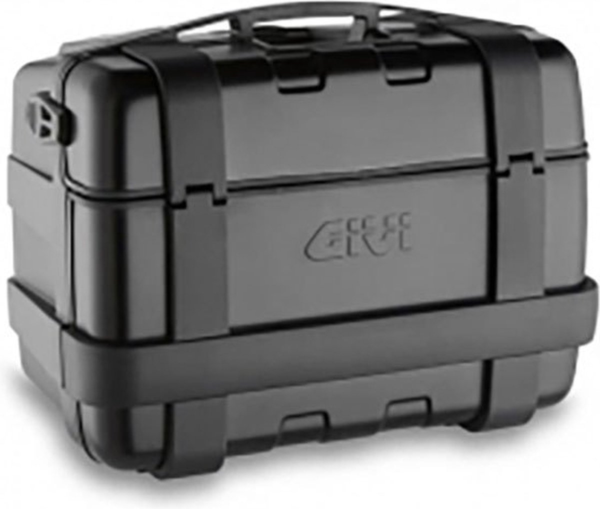 GIVI TRK46 Trekker Monokey top or side case, boxes and boxes for motorcycles, black aluminum cover 46 liters