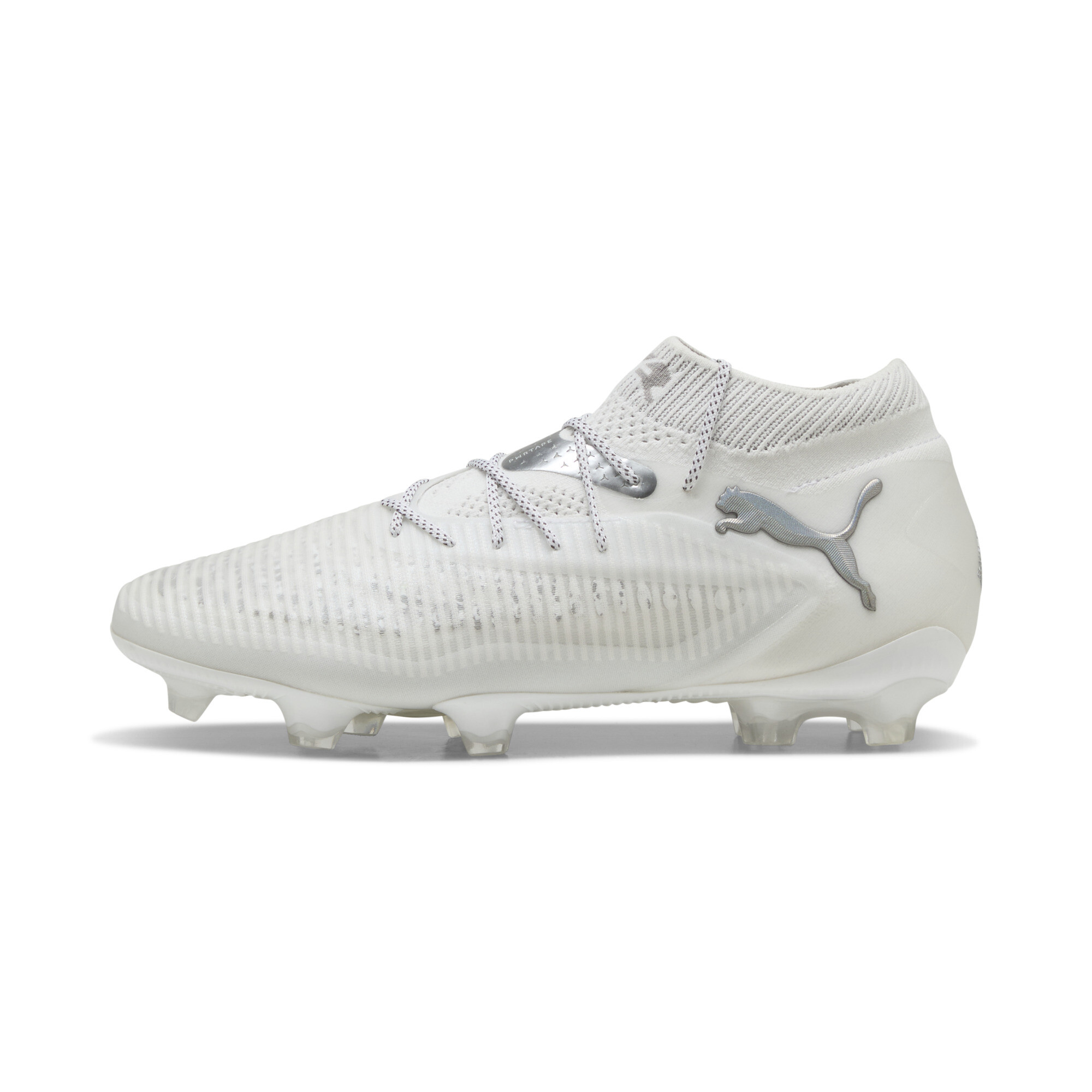 PUMA FUTURE 8 ULTIMATE FG Fußballschuhe Unisex, Schuhe, Weiß/Matte Silver, 42