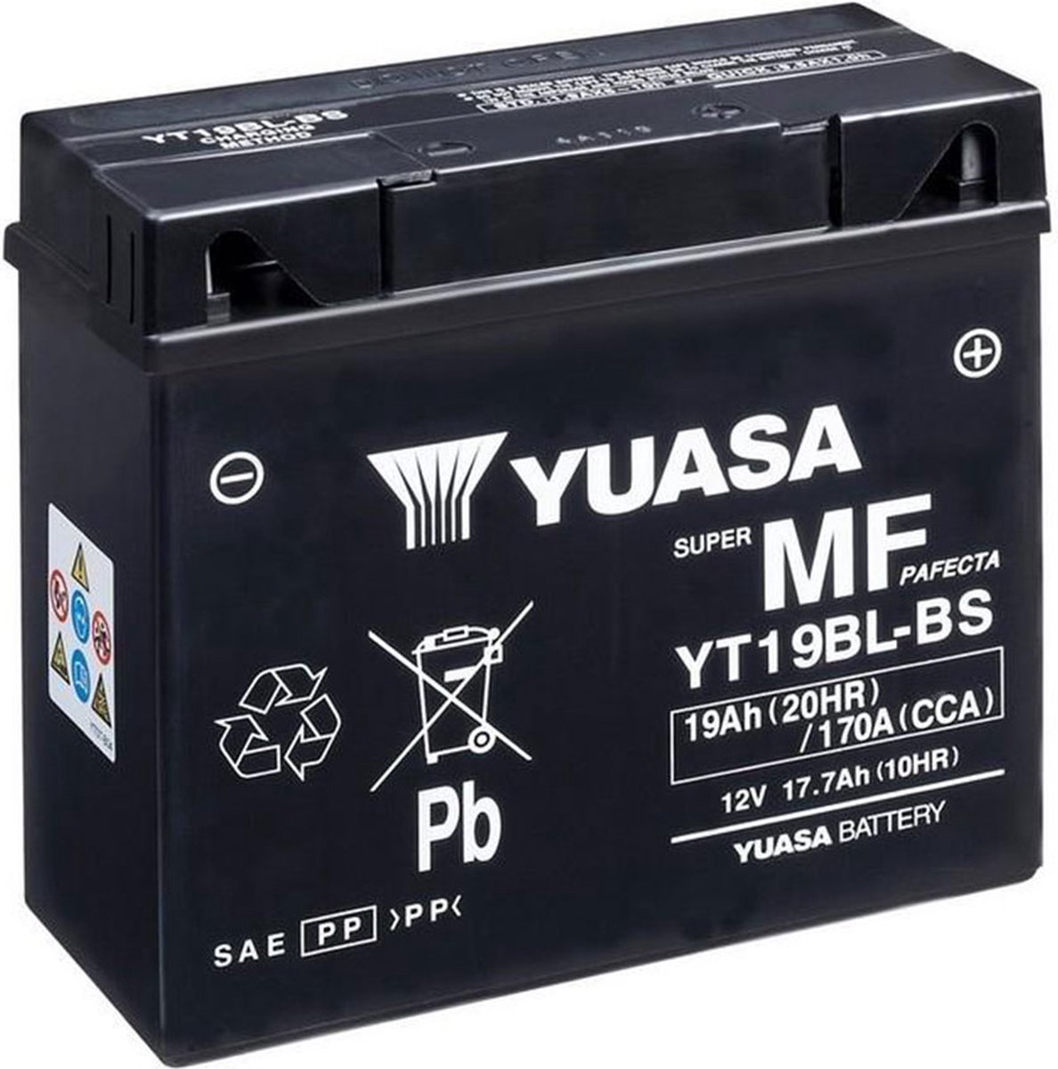 YUASA Sealed battery maintenance free, Batteries for motorcycle & scooter, YT19BL