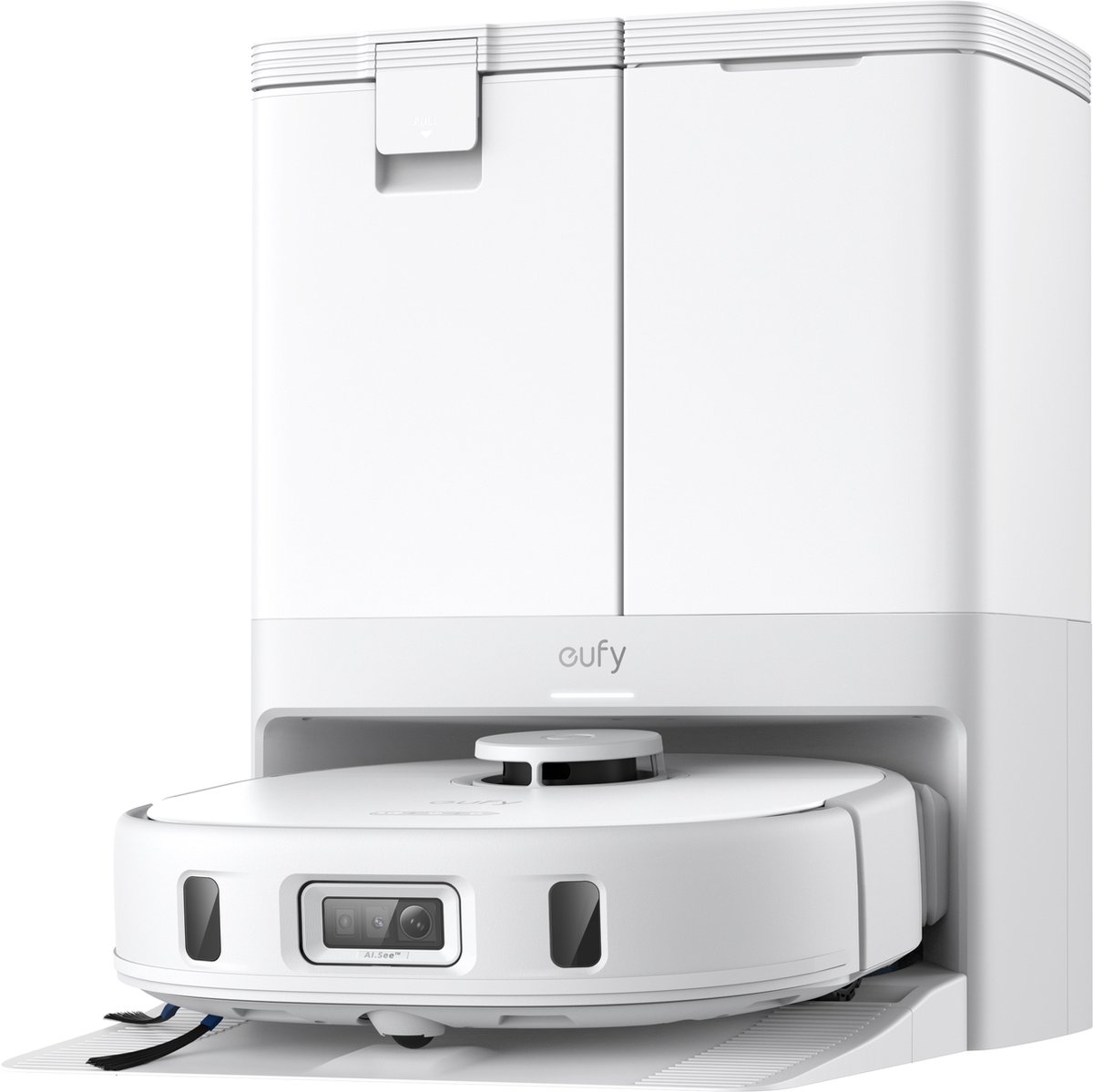 Eufy X10 Pro Omni weiß | Saugroboter | All-in-one-Station für Selbständige Reinigung | 8.000Pa starke Saugkraft für Tiefenreine Sauberkeit | MopMaster 2.0 | AI.See SMART-REINIGUNG | Selbstentwirrende Rollbürste | iPath LASER NAVIGATION