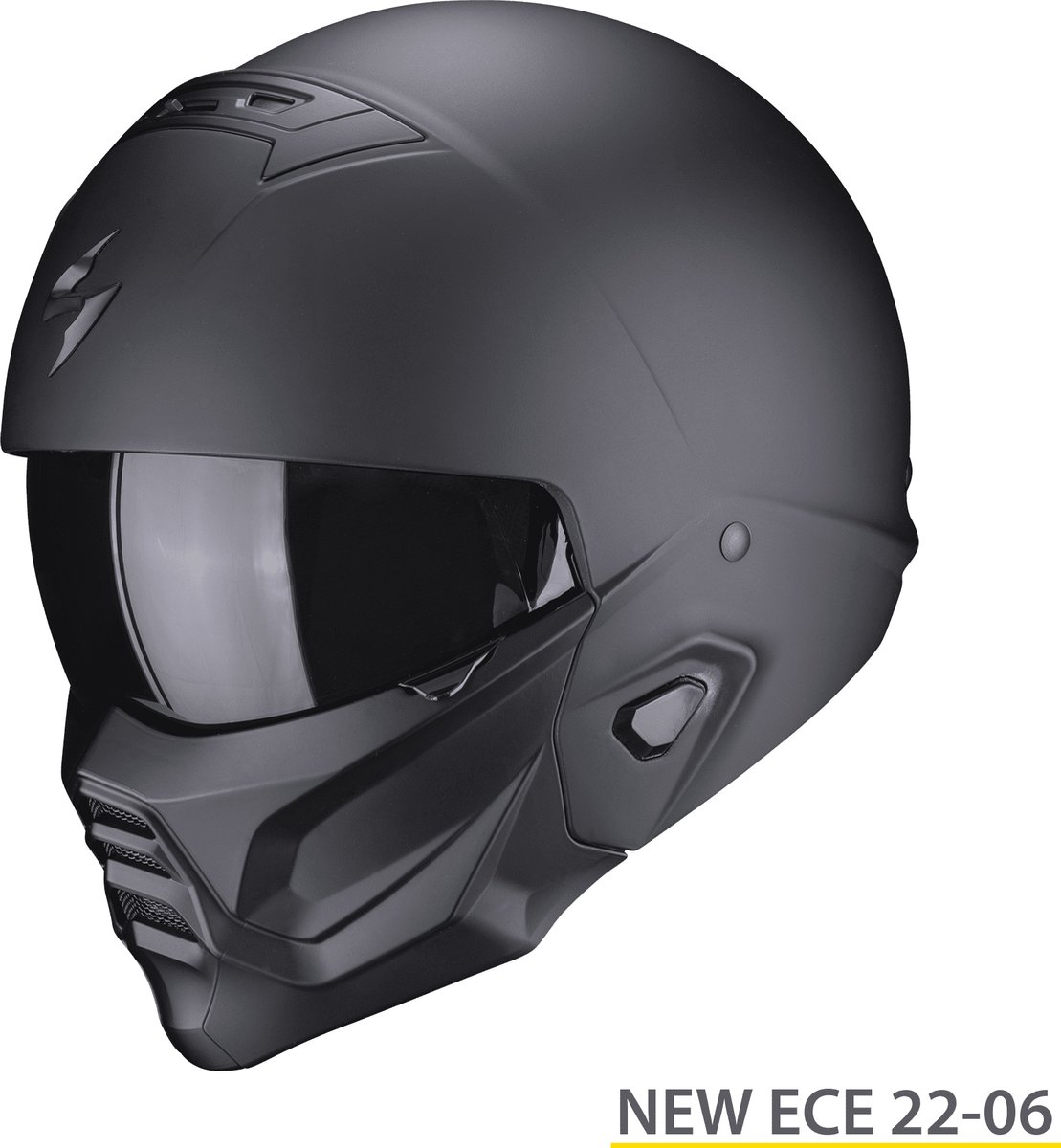 SCORPION EXO-Combat II Solid Matt, Jet helmet, Black