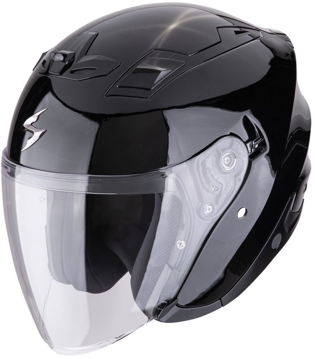SCORPION EXO-Z1 Solid, Jet helmet, Black metal