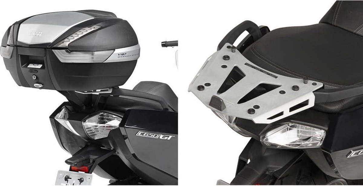 GIVI SRA Top case holder aluminium, Motorcycle-specific luggage, SRA5106