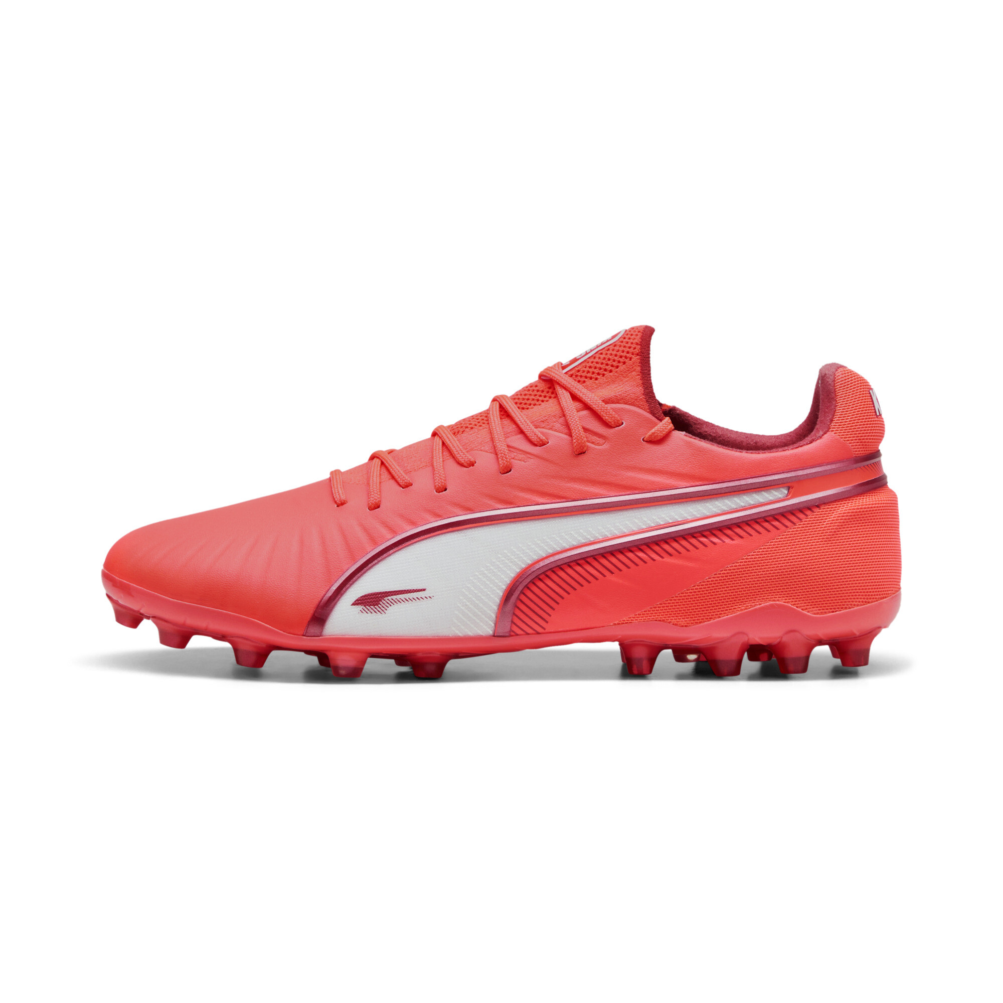 PUMA KING ULTIMATE MG Fußballschuhe Unisex, Schuhe, Glowing Rot/Weiß/Rot Fire, 44.5