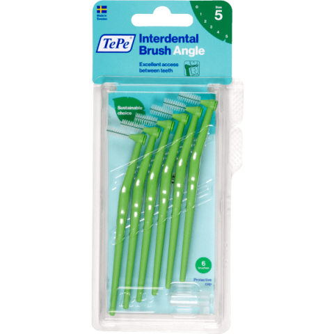 TePe Angle Grün Interdentalbürsten 0,8 mm 6 Stück