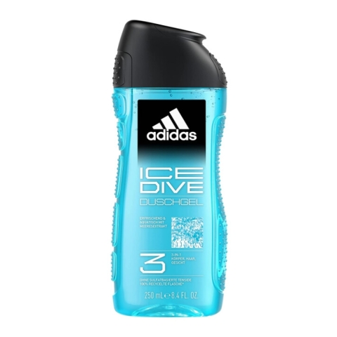 Adidas, Ice Dive, Duschgel 3in1, 250 ml
