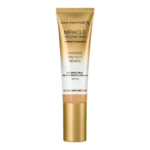 Max Factor Miracle Second Skin Foundation 06 Golden Medium, 30 ml