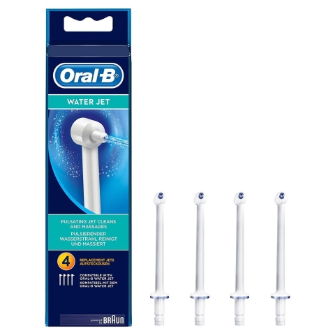 Oral-B WaterJet Oral WaterJet Tupfer für gründliche Reinigung und Zahnfleischmassage, 1 x 4 Stück