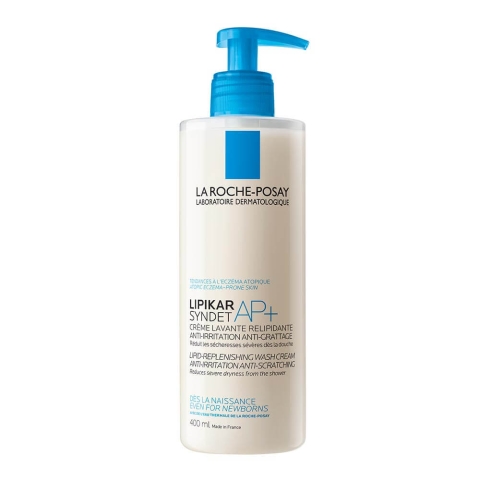 La Roche-Posay Lipikar Syndet AP+ Anti-Irritation Waschcreme für empfindliche Haut, 400 ml
