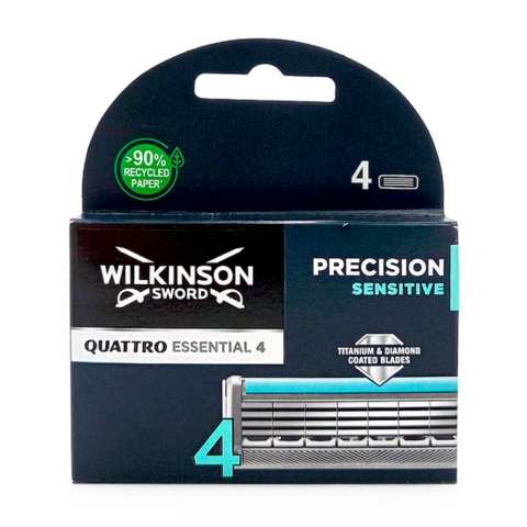 Wilkinson Sword Quattro Titanium Sensitive Rasierklingen (4 Stk)   4 stk.